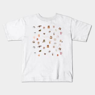 Coffee pattern Kids T-Shirt